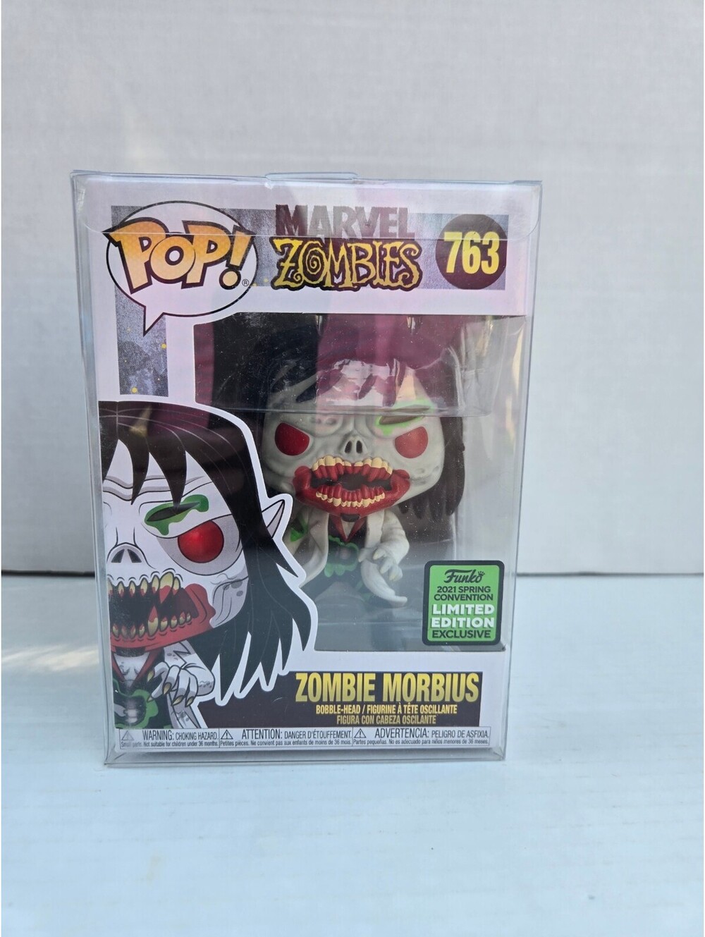 Funko Pop!  #763 Zombie Morbius Spring Convention Exclusive with protector